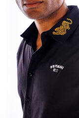 Tiger Collar Shirt - Black