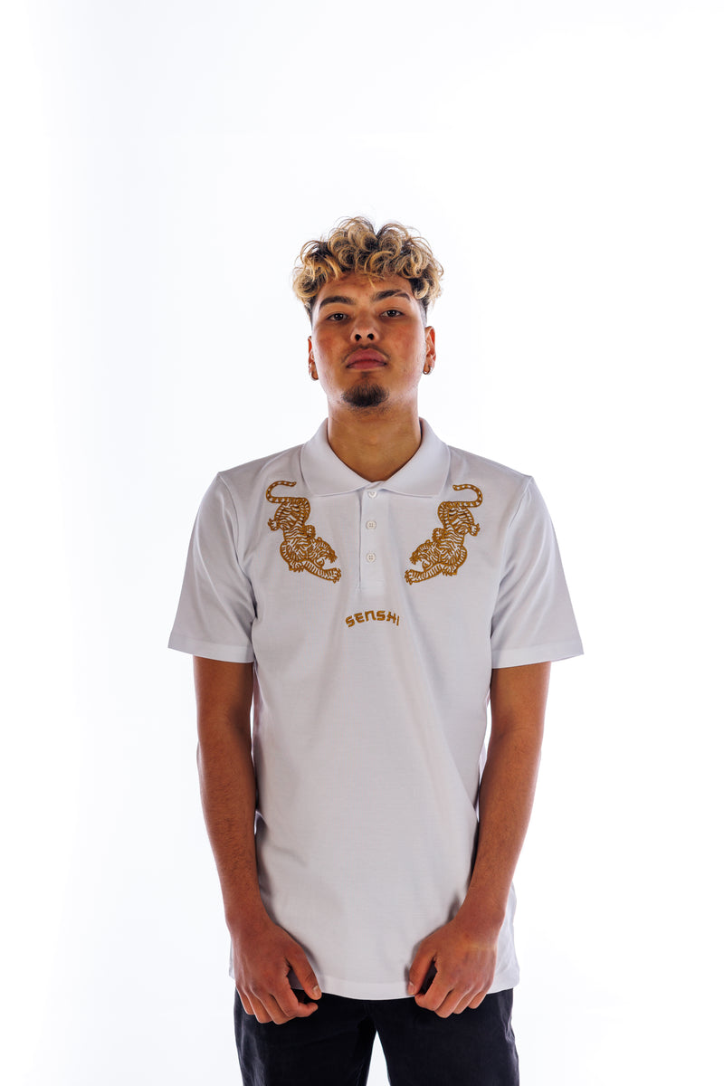 Tiger Polo Shirt - White