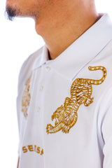 Tiger Polo Shirt - White