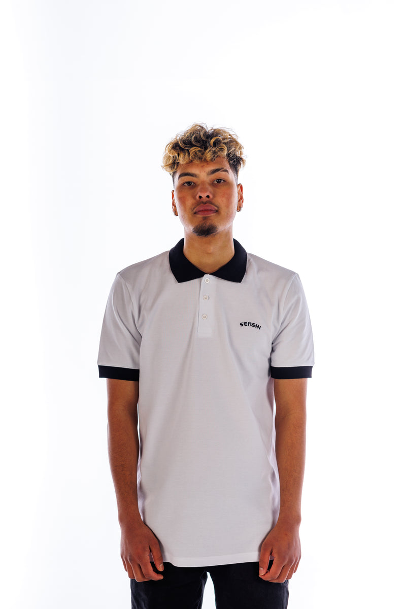 Contrast Polo Shirt - White