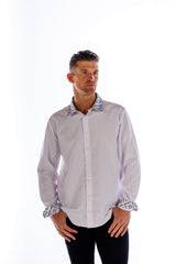 Monogram Cuff Shirt - White