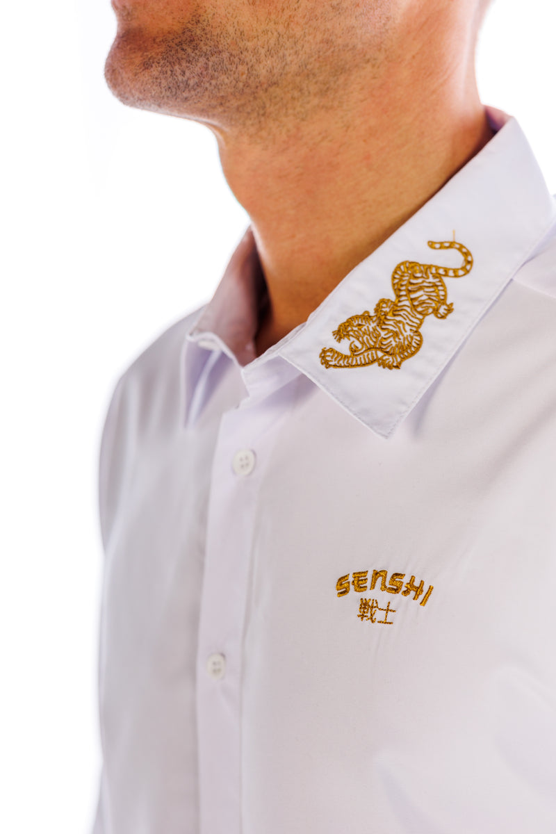 Tiger Collar Shirt - White