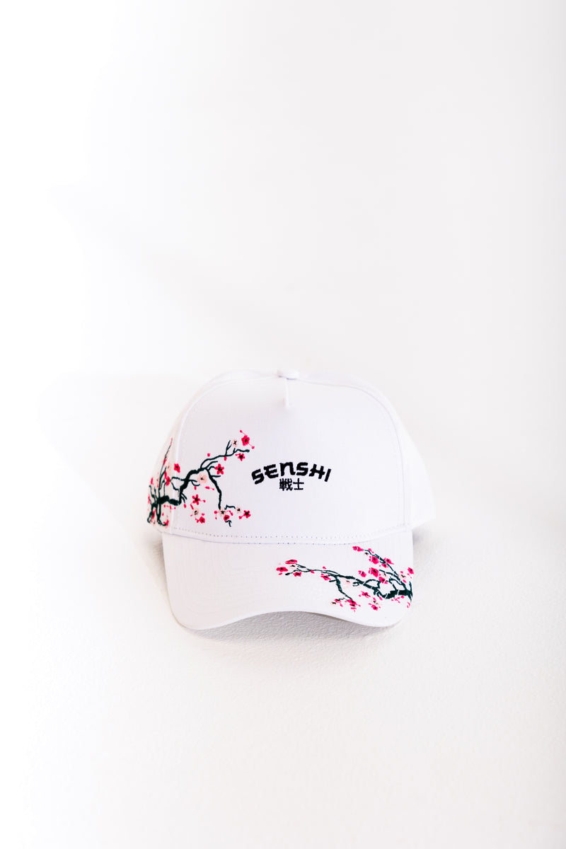 Cherry Blossom White Cap
